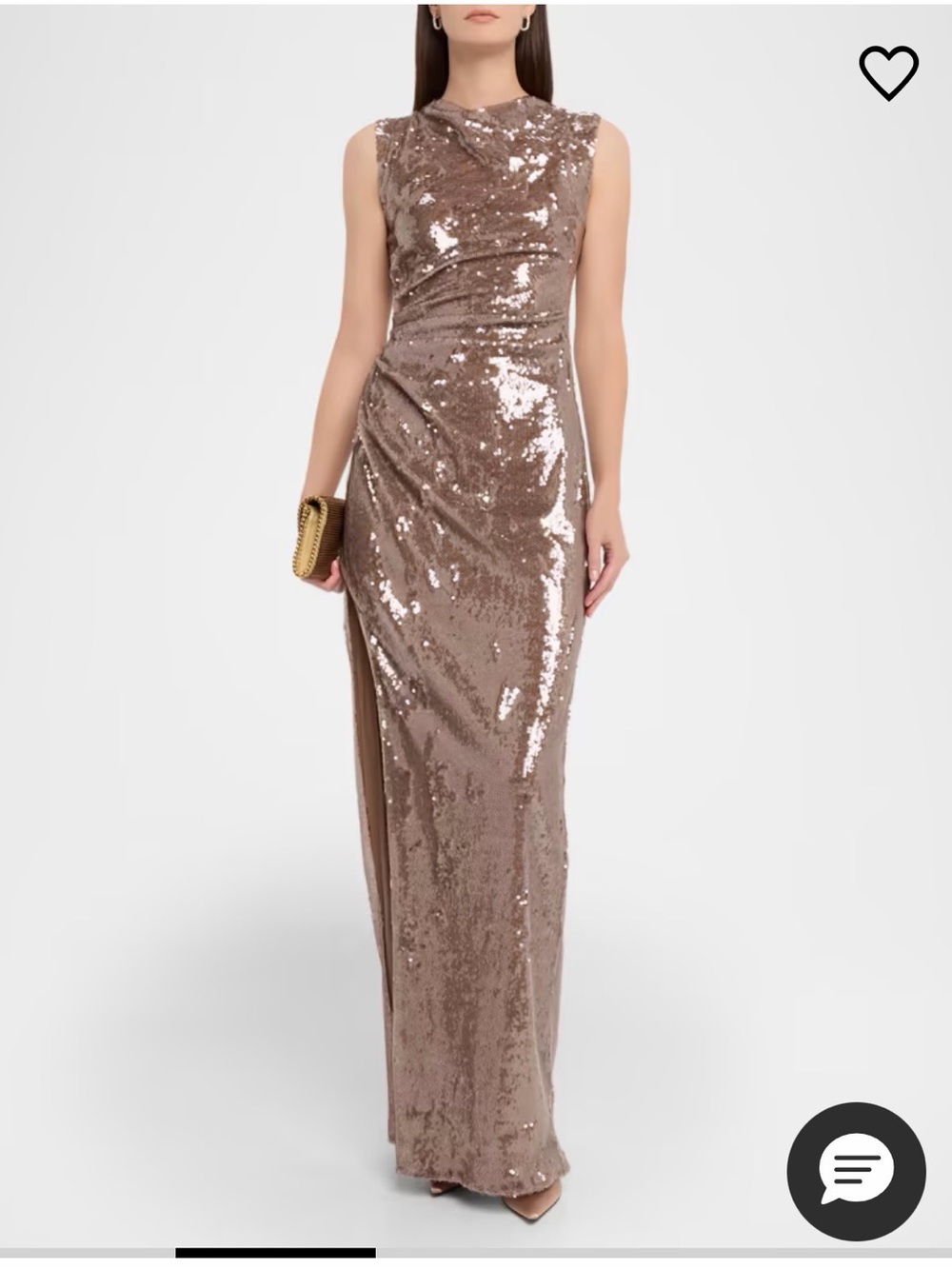 Sequin Sleeveless Column Dress